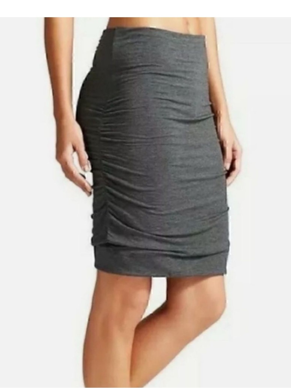 Athleta Solstice Ruched Skirt-Heathered Grey